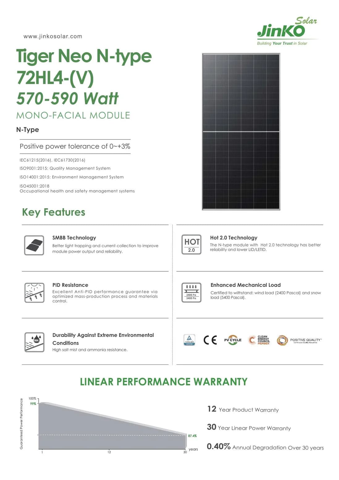 Jinko Solar Tiger Neo N-type 72HL4-(V)
